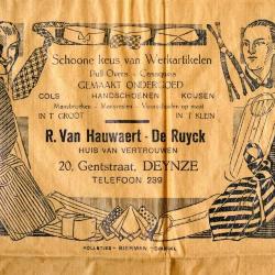 Verpakking winkel Van Hauwaert-De Ruyck