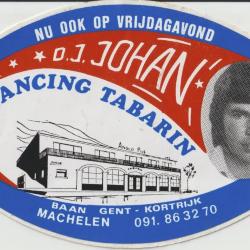 Sticker DJ Johan in Dancing Tabarin