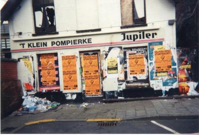 Affiches megafuif Stuntnacht 1998 in Brielpoort Deinze