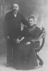 Huwelijksfoto Petrus Jozef Afschrift en Marie-Eulalie Godderis