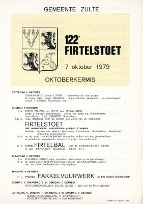 Affiche en programma Firtelstoet 1979
