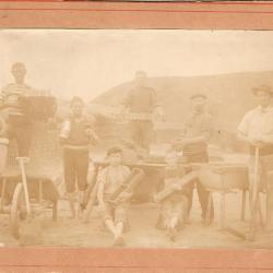 Steenbakkers van Gavere in Escaudain (Noord-Frankrijk) in 1897