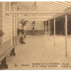 Gavere Institut de la Vistation Véranda Gedekte (sic) speelplaats  Ca. 1936 