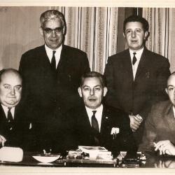 Het jeugdbestuur van voetbalclub RC Gavere anno 1968