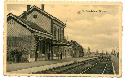 Het station van Machelen-aan-de-Leie